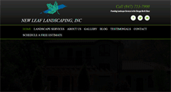 Desktop Screenshot of newleaflandscapinginc.com